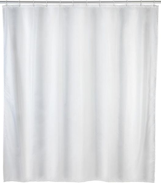 lag153718.jpg Duschvorhang Uni weiß, 180x200 cm