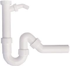lag130536.jpg Kunststoff-Siphon, P-Form1 1/2"x40 WAS-Anschluss
