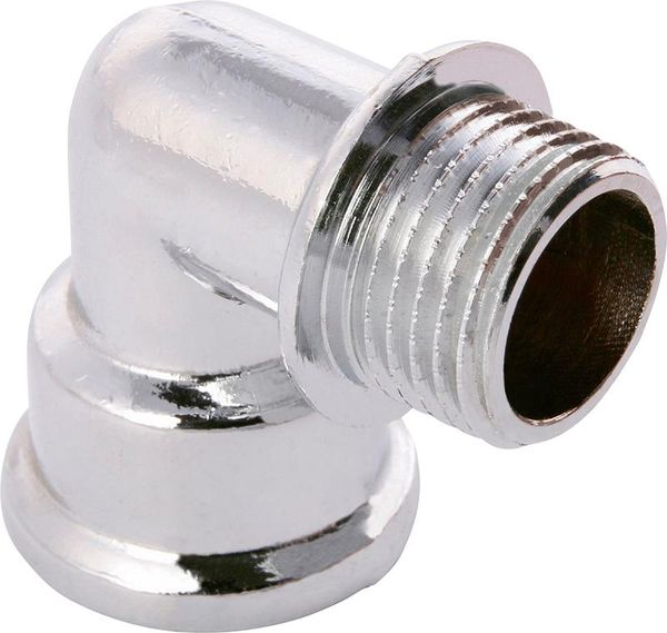 Winkel mit 1 IG + 1 AG verchr. 1/2"