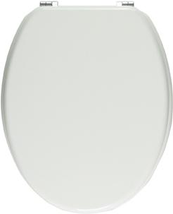 WC-Sitz Holz weiss Kst-Besch."Venezia"