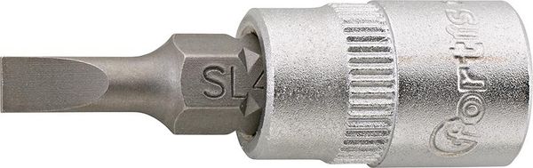 lag181284.jpg Schraubendr.-Einsatz 1/4"4 x0,8mm Schlitz FORTIS