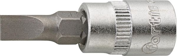 qwz117937.jpg Schraubendr.-Einsatz 1/4"5,5x1 mm Schlitz FORTIS