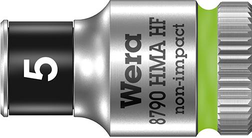 pre123949.jpg Steckschlüsseleinsatz 6-kant 1/4" 5mm mit Haltefunktion Wera
