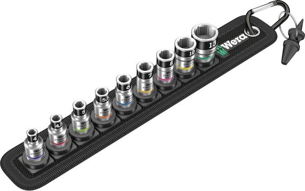 pre124003.jpg Steckschlüsseleinsatz- Satz mit Haltefunktion 1/4" 10-teilig Wera
