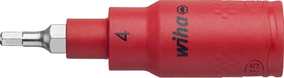 pre129738.jpg Schraubendrehereinsatz 3/8" Innensechskant VDE 5x75mm Wiha