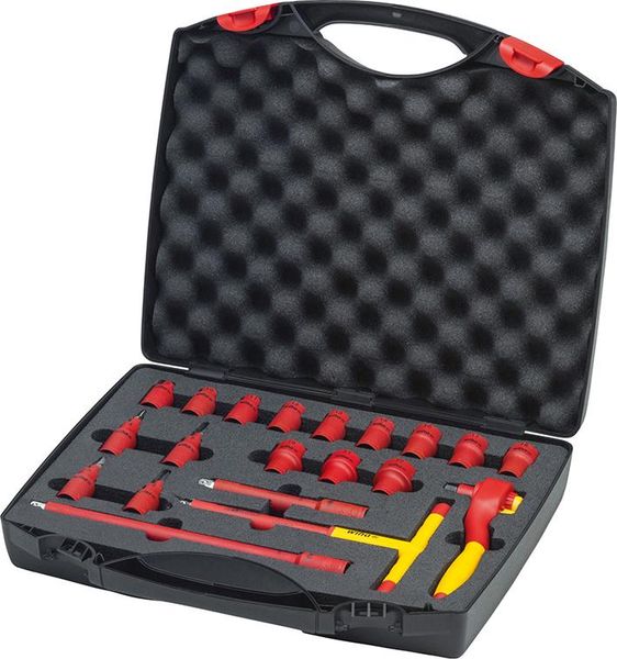 pre129684.jpg Steckschlüssel-Satz 3/8" VDE 20-teilig im Koffer Wiha