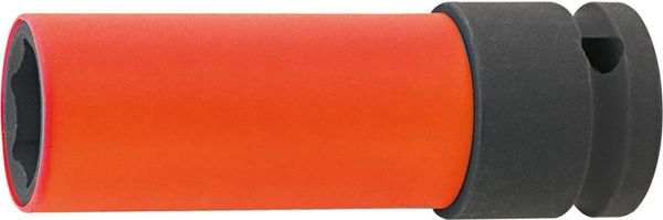 lag189697.jpg Kraft- Steckschlüsseleinsatz mitKunststoff-Hülse 1/2" 21x85mm FORTIS