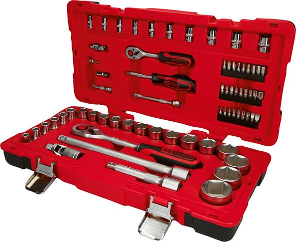 Steckschlüssel-Satz 1/4"+1/2" 68-teilig KS Tools