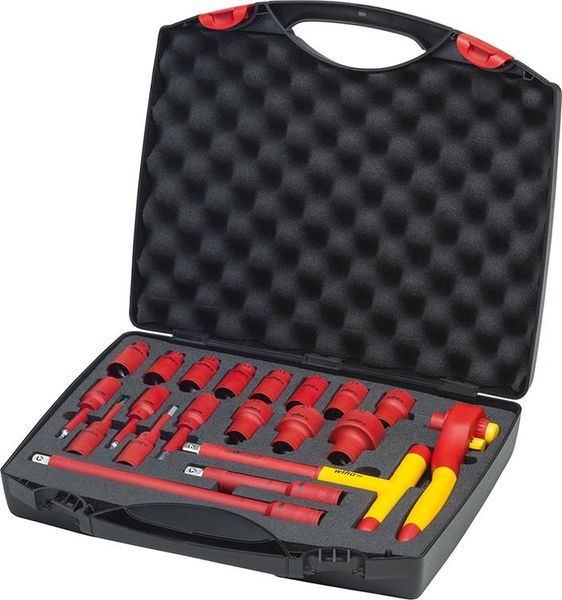 Steckschlüssel-Satz 1/2" VDE 20-teilig im Koffer Wiha