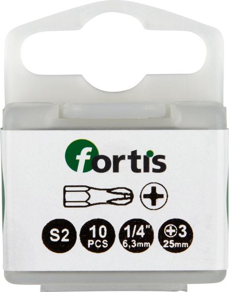 lag184152.jpg Bit Torsion 1/4" DIN3126 C6,3 PH3x25mm 10er Pack FORTIS