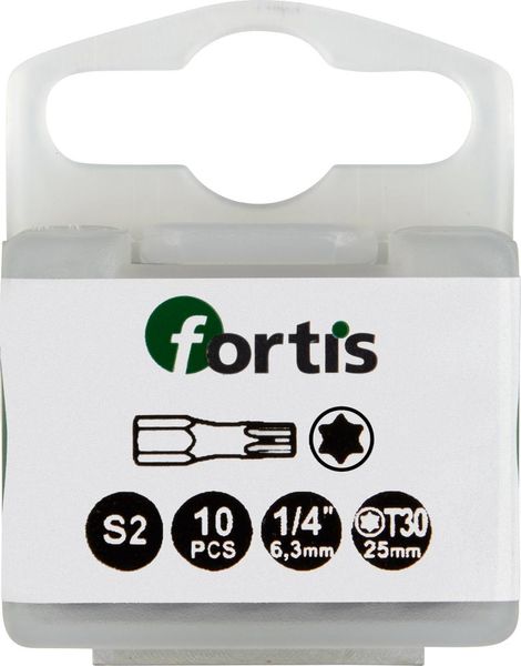 lag184146.jpg Bit Torsion 1/4" DIN3126 C6,3 T30x25mm 10er Pack FORTIS