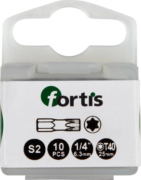 lag184145.jpg Bit Torsion 1/4" DIN3126 C6,3 T40x25mm 10er Pack FORTIS