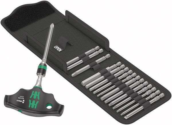 pre130140.jpg Bit-Satz Kraftform Kompakt 400 RA Wera