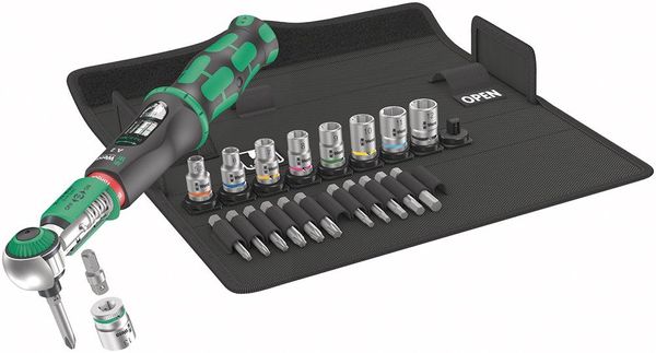 pre130147.jpg Drehmomentschlüssel-Satz Safe-Torque 23-teilig 2-12Nm 1/4" Bitaufnahme Wera