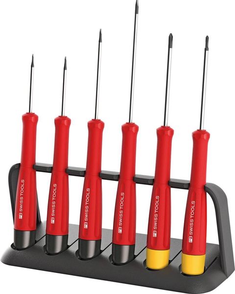 pre129106.jpg Elektronik- Schraubendreher-Satz 6-teilig Schlitz/PH PB Swiss Tools