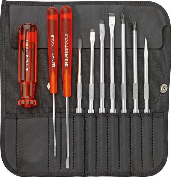 pre129032.jpg Wechselklingen-Satz 10-teilig in Rolltasche PB Swiss Tools