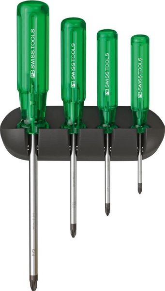 lag195206.jpg Schraubendreher-Satz 4-teilig PZ im Wandhalter Classic PB Swiss Tools