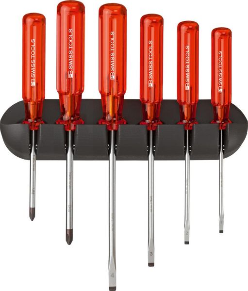 lag146276.jpg Schraubendreher-Satz 6-teilig Schlitz PH im Wandhalter Classic PB Swiss Tools