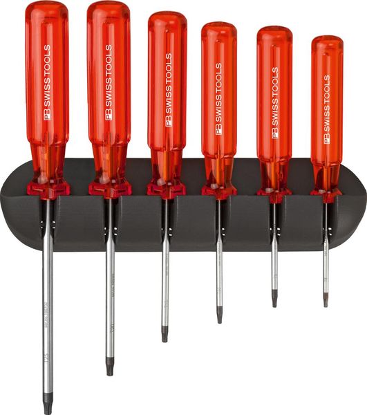 lag146281.jpg Schraubendreher-Satz 6-teilig Torx im Wandhalter Classic PB Swiss Tools