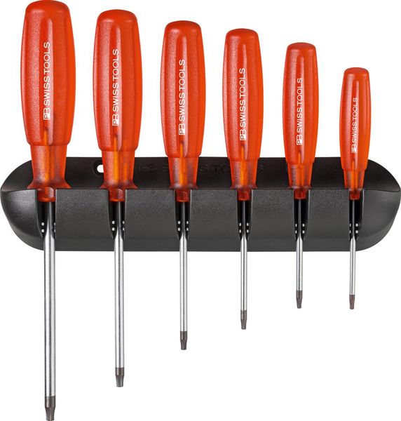 lag146282.jpg Schraubendreher-Satz 6-teilig Torx im Wandhalter Multicraft PB Swiss Tools