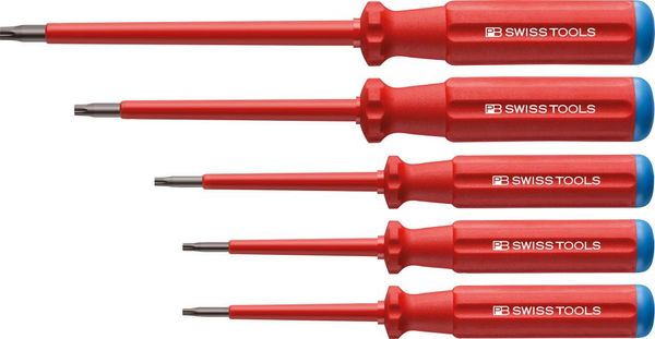 pre129001.jpg Schraubendreher-Satz VDE 5-teilig Torx im Karton Classic PB Swiss Tools