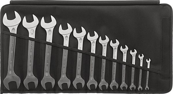 Doppelmaulschlüssel-Satz DIN 3110 6-32mm 12-teilig in Rolltasche Stahlwille