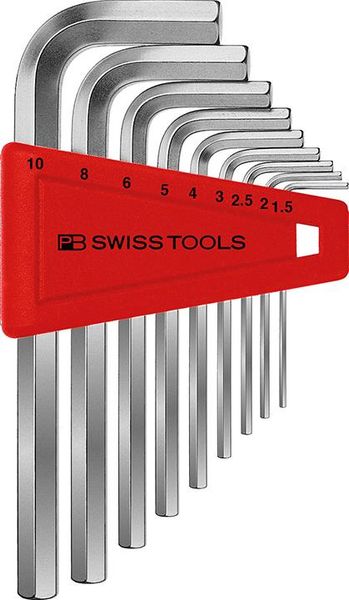 pre128905.jpg Winkelschraubendreher- Satz im Kunststoffhalter 9-teilig 1,5-10mm PB Swiss Tools
