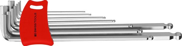 lag199215.jpg Winkelschraubendreher- Satz im Kunststoffhalter 9-teilig 1,5-10mm DH Kugelkopf PB Swiss Tools