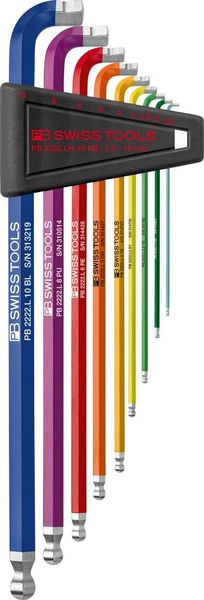 pre129133.jpg Winkelschraubendreher- Satz im Kunststoffhalter 9-teilig1,5-10 90-100GradRainbow PB Swiss Tools