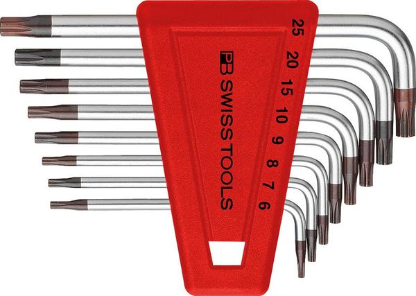 pre128944.jpg Winkelschraubendreher- Satz im Kunststoffhalter 8-teilig T6-T25 PB Swiss Tools