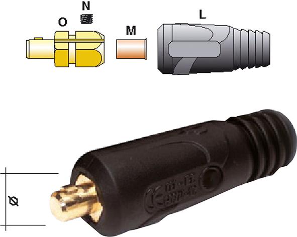 pim111018.jpg Schweißkabelstecker 200 A(10-25 qmm) Z 14 mm