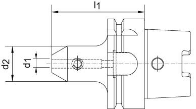 Spannfutter Typ W DIN69893A HSK-A63 6x65mm HAIMER