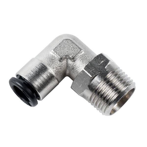 Push-in-Stecker Aircraft 3/8" AG x 8 mm, Winkel, 16 bar