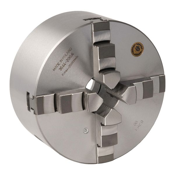 BISON Vierbacken-Drehfutter Guss Camlock, zentrisch spannend Optimum Ø 200 mm DIN ISO 702-2 Nr. 6