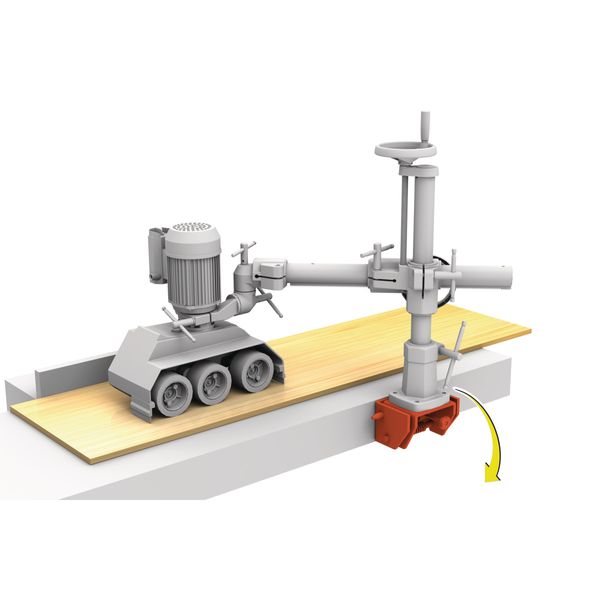 Wegklappvorrichtung Holzkraft für VSA 2038 / 2048 / 4 V / 4 V DC