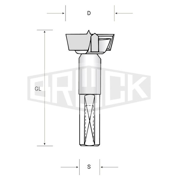HW-Kunstbohrer D=16mm S=10x40mm GL=70mm R