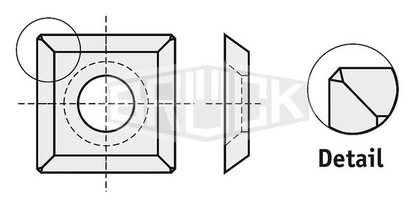 HW-WP 14x14x2 mm B10