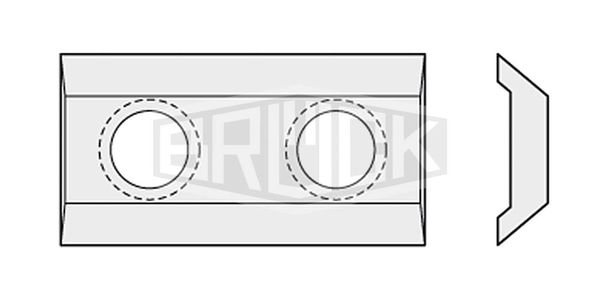 HW-WP 40x21x5,5 mm B10