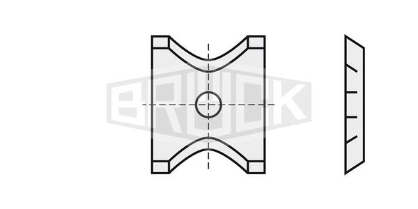 HW-WP 13x14x1,5 mm R2,5 B20