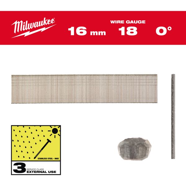 Stauchkopf-Nägel 18G Inox16mmSC3(10.000)