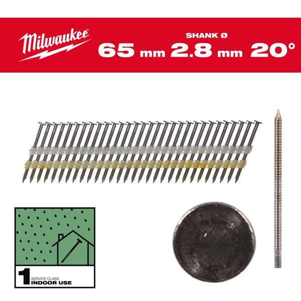 Rundkopf-Nägel 20° 65mm SC1 (2.000)