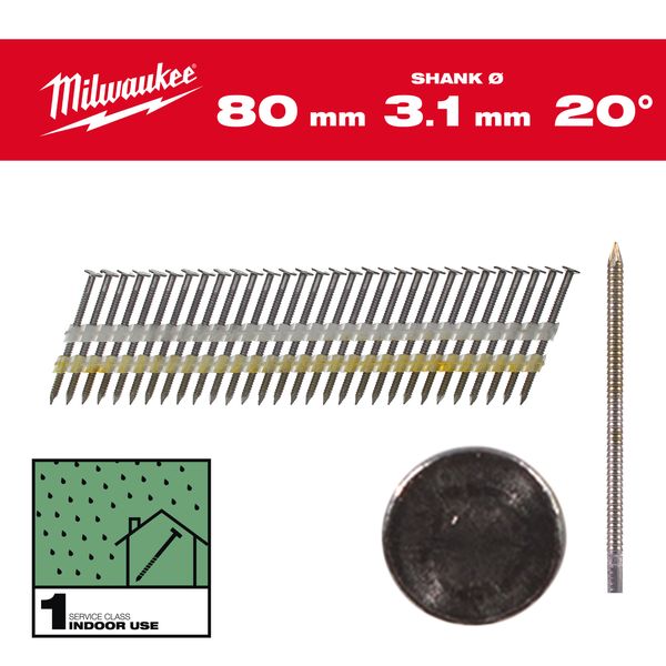 Rundkopf-Nägel 20° 80mm SC1 (1.750)