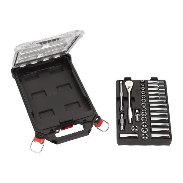 3/8" RATSCHEN-STECKSCHL.SATZ PACK 32 PC