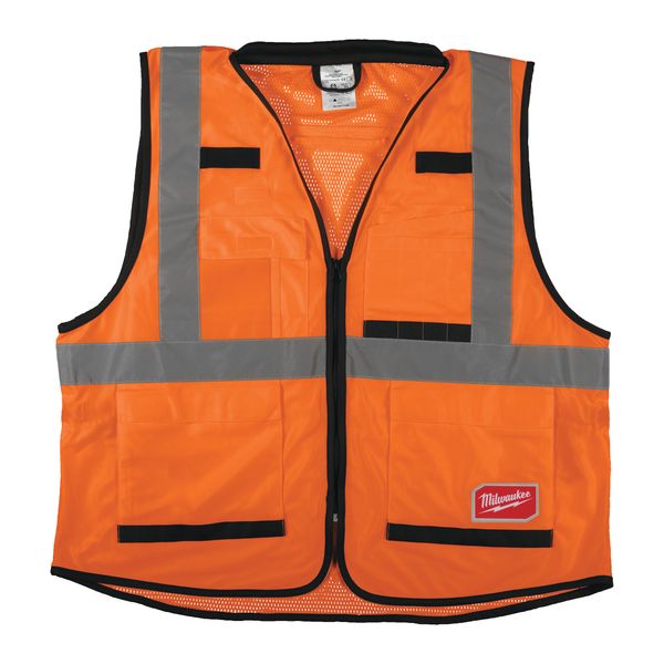 Prem.Warnschutzweste orange S/M