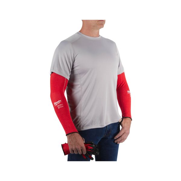 ARM-SCHNITTSCHUTZ KLASSE C, 40 CM ROT