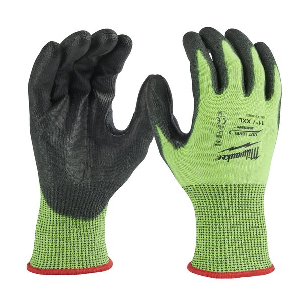 Schnittschutzhandschuhe HI-VIS