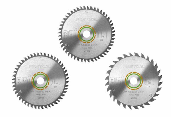 Kreissägeblatt-Set KSB-SORT/3 W 160x2,2
