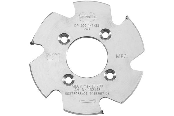P-System Nutfräser CNC, DP, Ø100.4x7xØ35 mm