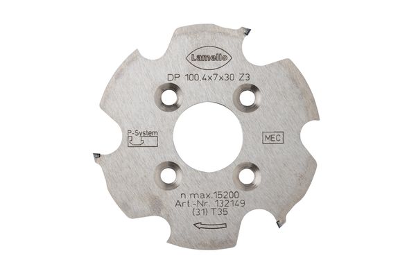 P-System Nutfräser CNC, DP, linkslaufend, Ø100.4x7xØ30 mm