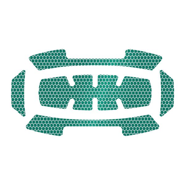 Hi-Vis Aufkleberset zu Industriekletterhelm
